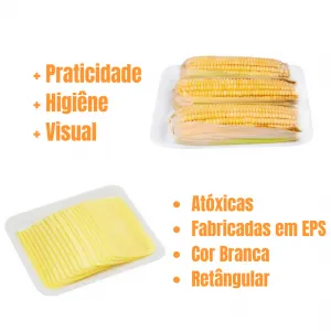 Bandeja de Isopor Amarela C/400 Unidades